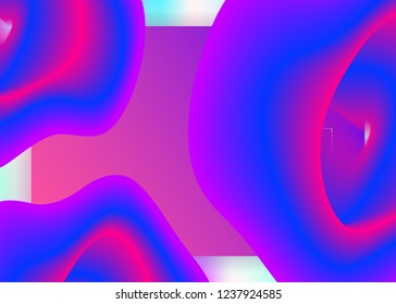 Landing page. Neon ui, interface composition. Vivid gradient mesh. Holographic 3d backdrop with modern trendy blend. Landing page with liquid dynamic elements and fluid shapes.