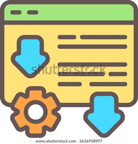 Landing Page Optimization Filled Style Icon Design