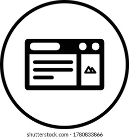 Landing Page Optimization Icon / Black Color