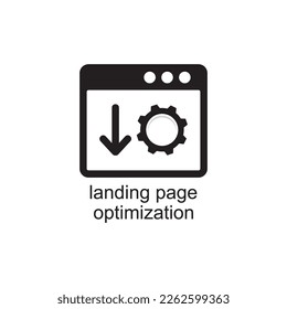landing page optimization icon , business icon