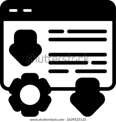 Landing Page Optimization Semi Solid Icon Design