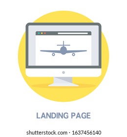 Landing page and other icon concept