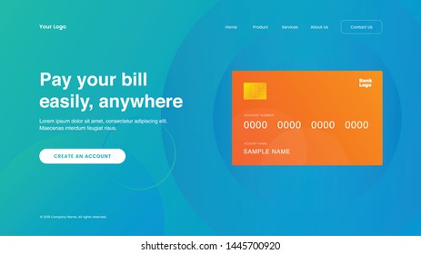 landing page safety payment website design