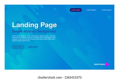 landing page simple design geometric background Dynamic shapes composition_light blue color