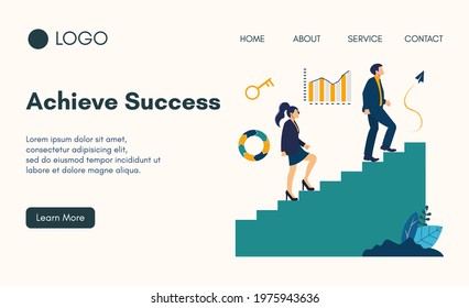 Landing Page Smart Ideas Illustration of modern concepts, can use for, landing pages, templates, UI, web, mobile apps, posters, banners, flyers. Vector illustration.