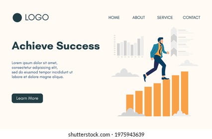 Landing Page Smart Ideas Illustration of modern concepts, can use for, landing pages, templates, UI, web, mobile apps, posters, banners, flyers. Vector illustration.