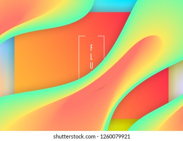 Landing page. Soft mobile, app template. Holographic 3d backdrop with modern trendy blend. Vivid gradient mesh. Landing page with liquid dynamic elements and fluid shapes.