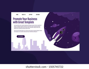 Landing page for start up your business.
