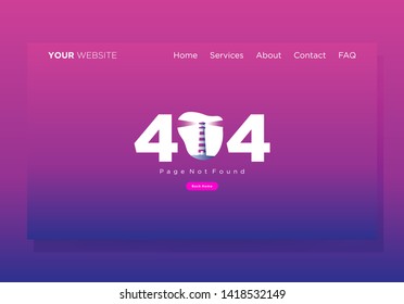 landing page template 404 erorr