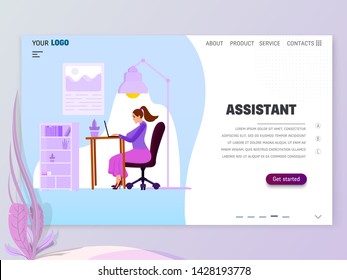 Landing Page Template - Assistant homepage