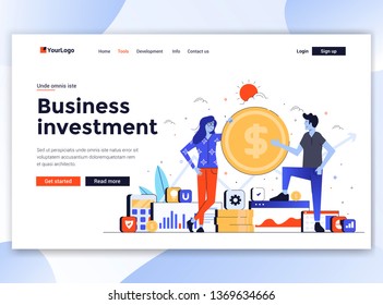 Landing page template Business