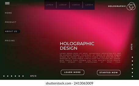 Landing page template for business. Modern web page design concept layout for website. Vector illustration. Brochure cover, banner, slide.
