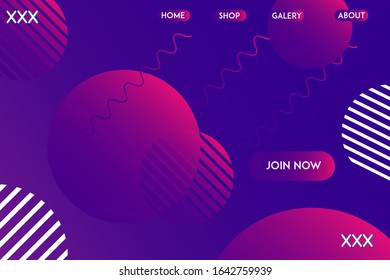 Landing page template of Creative illustrator
