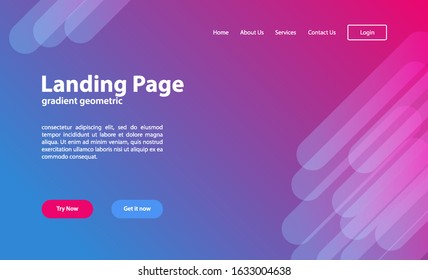 Landing page template.for data analysis, management app, consulting, social media marketing. Modern vector illustration concepts for website and mobile website development.