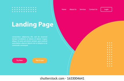 Landing page template.for data analysis, management app, consulting, social media marketing. Modern vector illustration concepts for website and mobile website development.