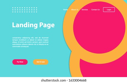 Landing page template.for data analysis, management app, consulting, social media marketing. Modern vector illustration concepts for website and mobile website development.