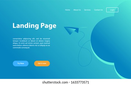 Landing page template.for data analysis, management app, consulting, social media marketing. Modern vector illustration concepts for website and mobile website development.