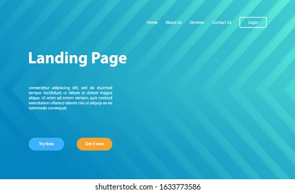 Landing page template.for data analysis, management app, consulting, social media marketing. Modern vector illustration concepts for website and mobile website development.