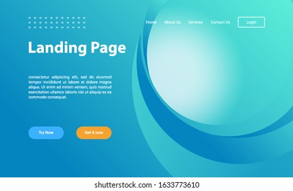 Landing page template.for data analysis, management app, consulting, social media marketing. Modern vector illustration concepts for website and mobile website development.