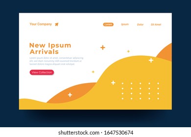 Landing page template Design. Modern flat design concept For landing page, banner, website, homepage, card, ui, or apps. Vector illustration
