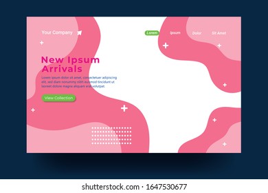 Landing page template Design. Modern flat design concept For landing page, banner, website, homepage, card, ui, or apps. Vector illustration
