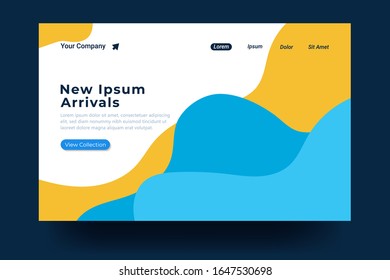 Landing page template Design. Modern flat design concept For landing page, banner, website, homepage, card, ui, or apps. Vector illustration