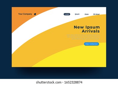 Landing page template Design. Modern flat design concept For landing page, banner, website, homepage, card, ui, or apps. Vector illustration