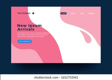 Landing page template Design. Modern flat design concept For landing page, banner, website, homepage, card, ui, or apps. Vector illustration