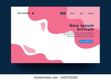 Landing page template Design. Modern flat design concept For landing page, banner, website, homepage, card, ui, or apps. Vector illustration