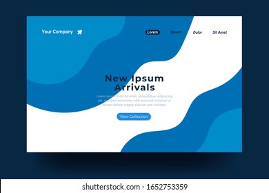 Landing page template Design. Modern flat design concept For landing page, banner, website, homepage, card, ui, or apps. Vector illustration