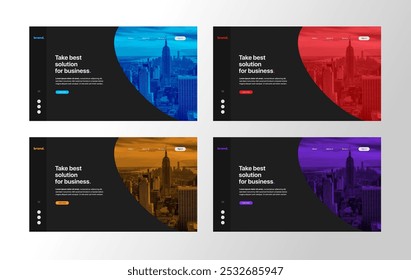 landing page template design. webpage template design. website template design