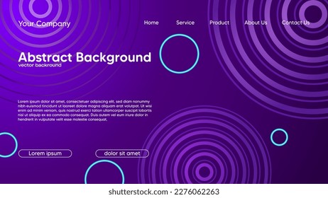 landing page template with fluid shapes and geomatric pattern for web site design, trendy gradient 