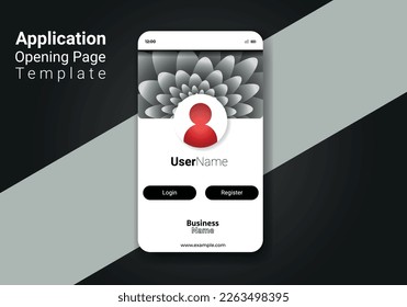 Landing page template. Home page for app design. Ui page vector design.