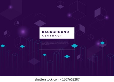 Landing Page Template mit flüssigen Formen und geometrischen Mustern für Business Website Design. Eps10-Vektorillustration-Illustration