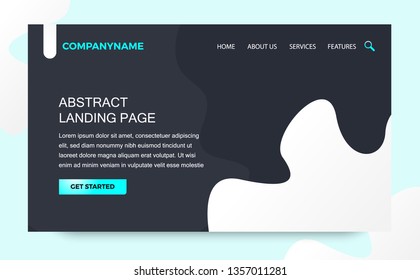 Landing Page Template Modern Design for  website and mobile website. 