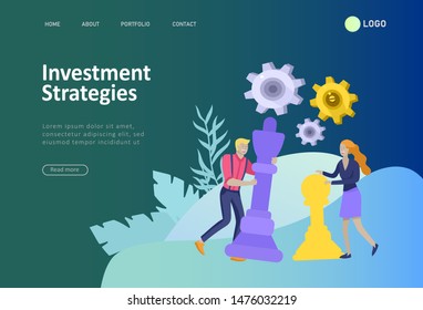 Landing page template, office concept business people for project management, business, workflow and consulting. Modern vector illustration flat concepts character for website and mobile website