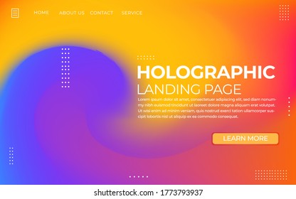 Landing page template. Use for keynote presentation background, brochure design, website slider, landing page, annual report, company profile. Premium vector