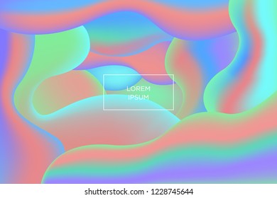 Landing page template. Vector abstract design for background with colorful figures