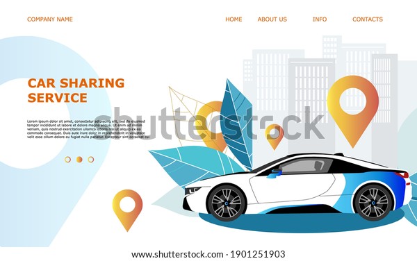 Landing
page template web site rent a car or carsharing, sale and leasing
cars, automotive services, insurance, car purchase. For mobile or
smartphone application. Vector illustration.
