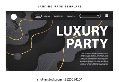 landing page template website presentation digital marketing flat design startup event party music