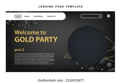 landing page template website presentation digital marketing flat design startup event party music