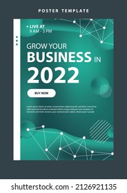 landing page template website presentation digital marketing flat design startup event business set