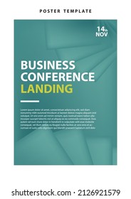 landing page template website presentation digital marketing flat design startup event business set