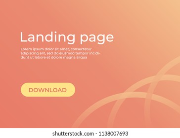 Landing page template. Website template for websites and apps. Landing page vector design UI
