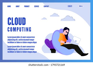 Landing Page Templates Cloud Computing