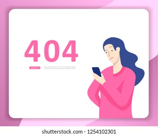 Landing page templates Error page illustration with People characters and cat. Page not found. Vector concept illustration for 404 error with Funny cartoon workers