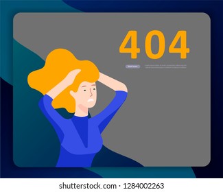 Landing page templates Error page illustration with People characters and cat. Page not found. Vector concept illustration for 404 error with Funny cartoon workers