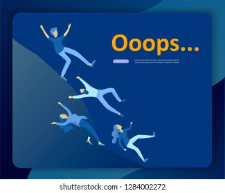 Landing page templates Error page illustration with People characters and cat. Page not found. Vector concept illustration for 404 error with Funny cartoon workers