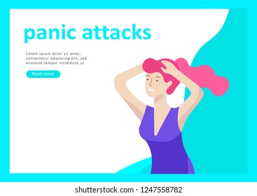 Landing page templates for psyhology mental problems, depression panic attacks, paranoia anger control, relationship family conflict, stress and misunderstanding, psychotherapy character