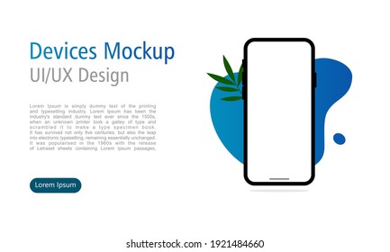 Landing page UI for Device Mockup